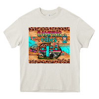 Cream camping vibes Heavy Core Tee - JahusDesignShop