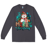 Smoke merry christmas snowman Long Sleeve Tee - MaliasSmallBusiness