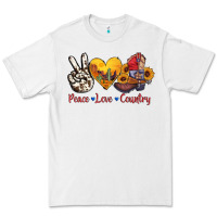 White peace love country american texas flag boots Premium Tee - AdoDesignShop