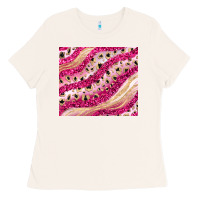 Bone pink glitter Ladies Tee - JahusDesignShop