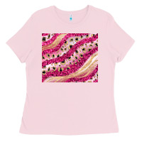 Bubblegum Pink pink glitter Ladies Tee - JahusDesignShop