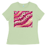 Matcha pink glitter Ladies Tee - JahusDesignShop