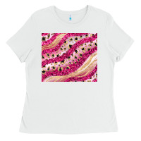 White pink glitter Ladies Tee - JahusDesignShop