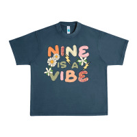 Midnight Navy nine is a vibe Urban Heavy Tee - MaliasSmallBusiness