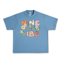 Pebble Blue nine is a vibe Urban Heavy Tee - MaliasSmallBusiness