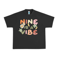 Pigment Black nine is a vibe Urban Heavy Tee - MaliasSmallBusiness