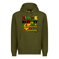 Army Green black history is american history Premium Hoodie - CowGirlArtShop