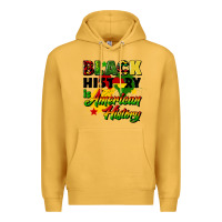 Mustard black history is american history Premium Hoodie - CowGirlArtShop