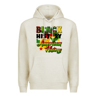 Oatmeal Heather black history is american history Premium Hoodie - CowGirlArtShop