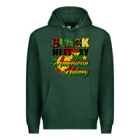 Sports Green black history is american history Premium Hoodie - CowGirlArtShop
