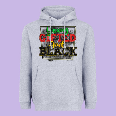 Young Gifted And Black Heavyweight Hoodie Designed By Cowgirlartshop