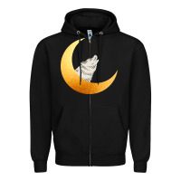 Black Howling Wolf Zipper Hoodie - Bettercallsaul