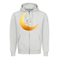 Dove Grey Howling Wolf Zipper Hoodie - Bettercallsaul