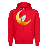 Red Howling Wolf Zipper Hoodie - Bettercallsaul