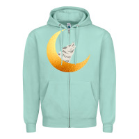 Seafoam Howling Wolf Zipper Hoodie - Bettercallsaul