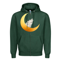 Sports Green Howling Wolf Zipper Hoodie - Bettercallsaul