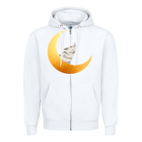 White Howling Wolf Zipper Hoodie - Bettercallsaul