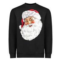 Black Santa Heavyweight Sweatshirt - NancyCooperArtShop