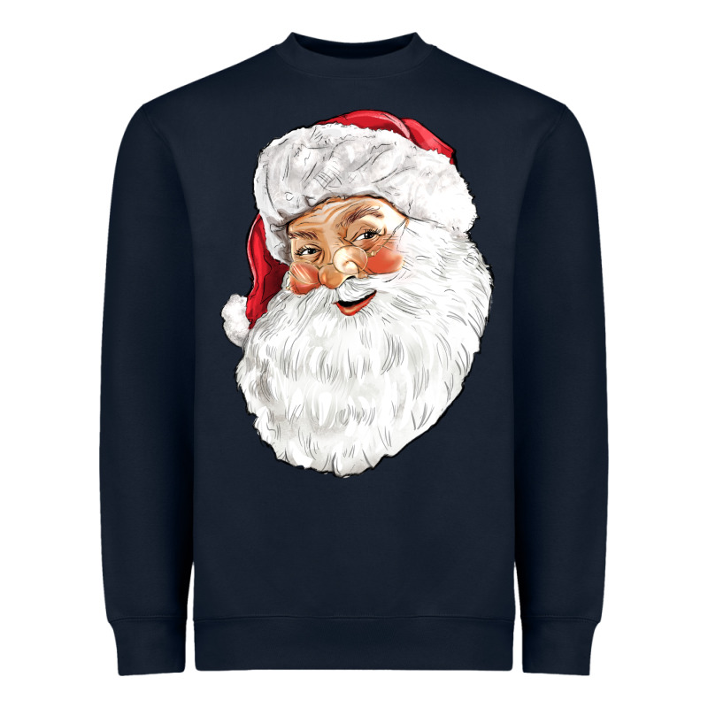 Santa Heavyweight Sweatshirt by NancyCooperArtShop | Teevron