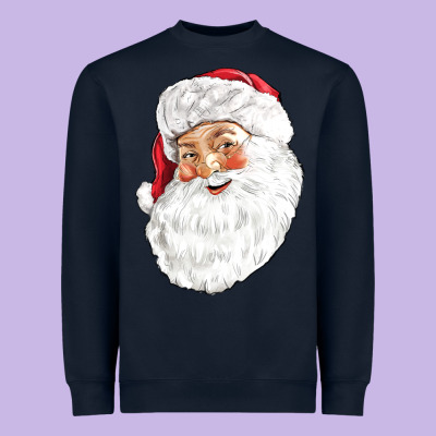 Santa Heavyweight Sweatshirt Designed By Nancycooperartshop
