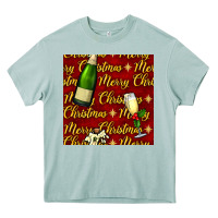Arona merry christmas champagne seamless pattern Heavy Core Tee - BundleAndBundleShop