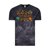 Cloud Black one thankful mama Vintage Tee - JahusDesignShop