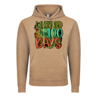 Vintage Coffee i survived 100 days Vintage Hoodie - MaliasSmallBusiness