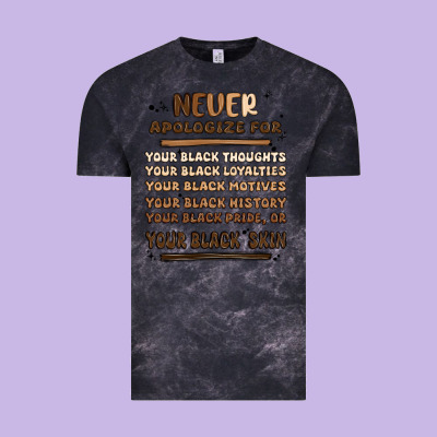 Never Apologize Vintage Tee Designed By Maliassmallbusiness
