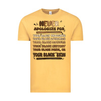 Vintage Mustard never apologize Vintage Tee - MaliasSmallBusiness