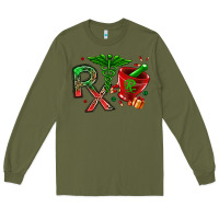 Army Green rx christmas pharmacy Long Sleeve Tee - MaliasSmallBusiness