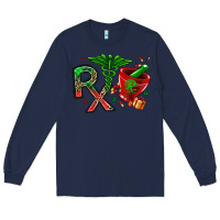 Navy rx christmas pharmacy Long Sleeve Tee - MaliasSmallBusiness
