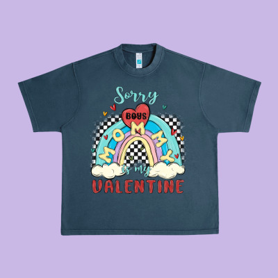 Sorry Boys Mommy Is Valentine Urban Heavy Tee Designed By Maliassmallbusiness