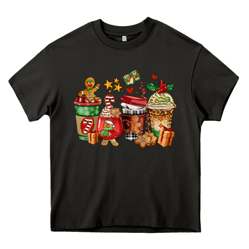 Christmas Cookie Coffee Cups Heavy Core Tee by AdoDesignShop | Teevron