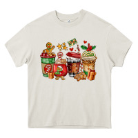 Cream christmas cookie coffee cups Heavy Core Tee - AdoDesignShop
