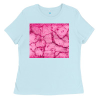 Baby Blue pink glitter Ladies Tee - JahusDesignShop