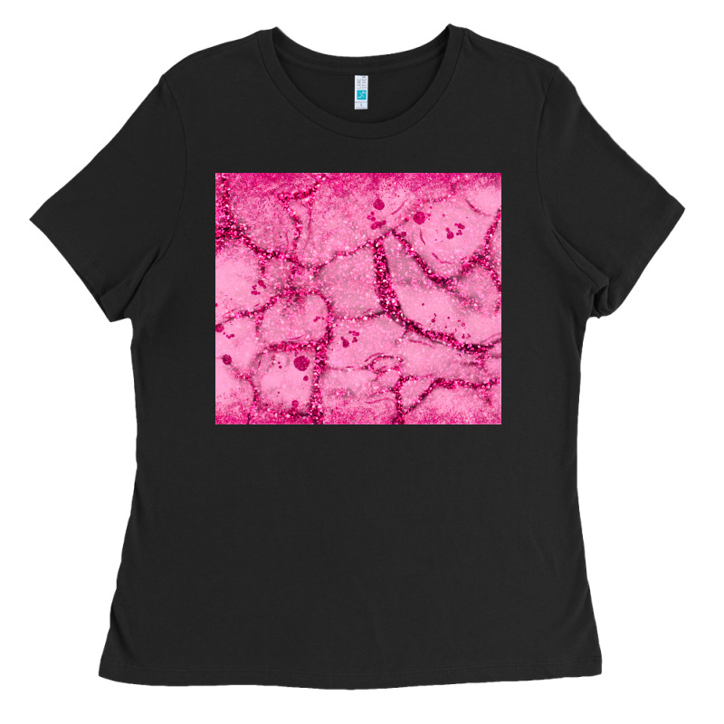 Pink Glitter Ladies Tee by JahusDesignShop | Teevron
