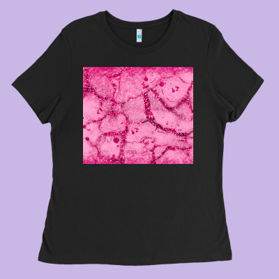 Pink Glitter Ladies Tee Designed By Jahusdesignshop