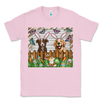 Bubblegum Pink Easter Dog Classic Tee - CowhideDigitalArt