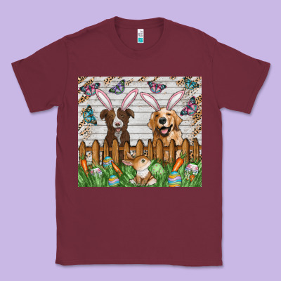 Easter Dog Classic Tee Designed By Cowhidedigitalart