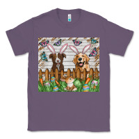 Lavender Easter Dog Classic Tee - CowhideDigitalArt