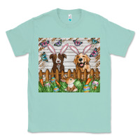 Seafoam Easter Dog Classic Tee - CowhideDigitalArt