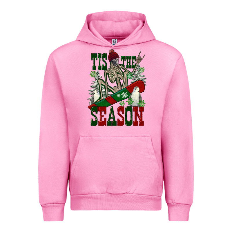 Tis The Season Skeleton Snowboard Urban Hoodie by FaDigitalArtStudio | Teevron