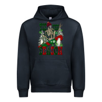 Navy tis the season skeleton snowboard Urban Hoodie - FaDigitalArtStudio