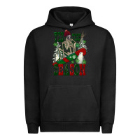 Pigment Black tis the season skeleton snowboard Urban Hoodie - FaDigitalArtStudio