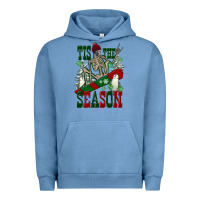 Pigment Pebble Blue tis the season skeleton snowboard Urban Hoodie - FaDigitalArtStudio