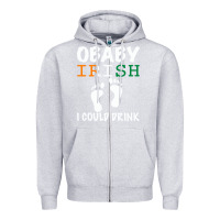 Heather Grey O' Baby Irish I Could Drink Zipper Hoodie - Bettercallsaul