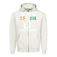 Oatmeal Heather O' Baby Irish I Could Drink Zipper Hoodie - Bettercallsaul