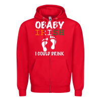 Red O' Baby Irish I Could Drink Zipper Hoodie - Bettercallsaul