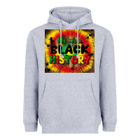 Heather Grey we are black history Heavyweight Hoodie - CowGirlArtShop
