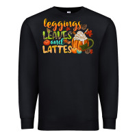 Black leaves and lattes Premium Sweatshirt - CowGirlArtShop